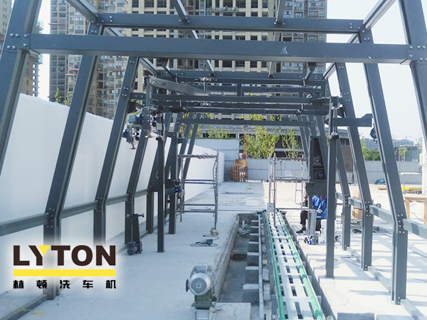 豫州腹地、梁祝之鄉駐馬店-中海石化FX11電腦洗車機設備安裝及基礎施工掠影