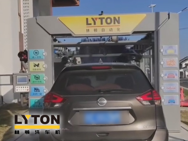 江南古鎮周莊網紅打卡加油站全自動洗車機安裝完工！現調試洗車！