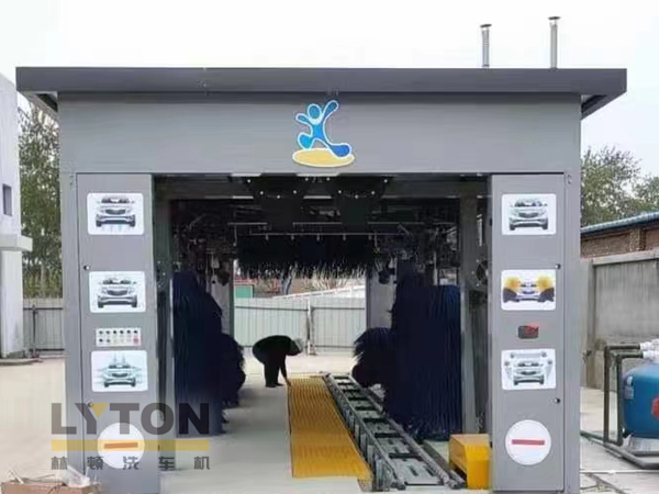 洗車設備認準林頓自動化!全自動洗車機洗車流程!